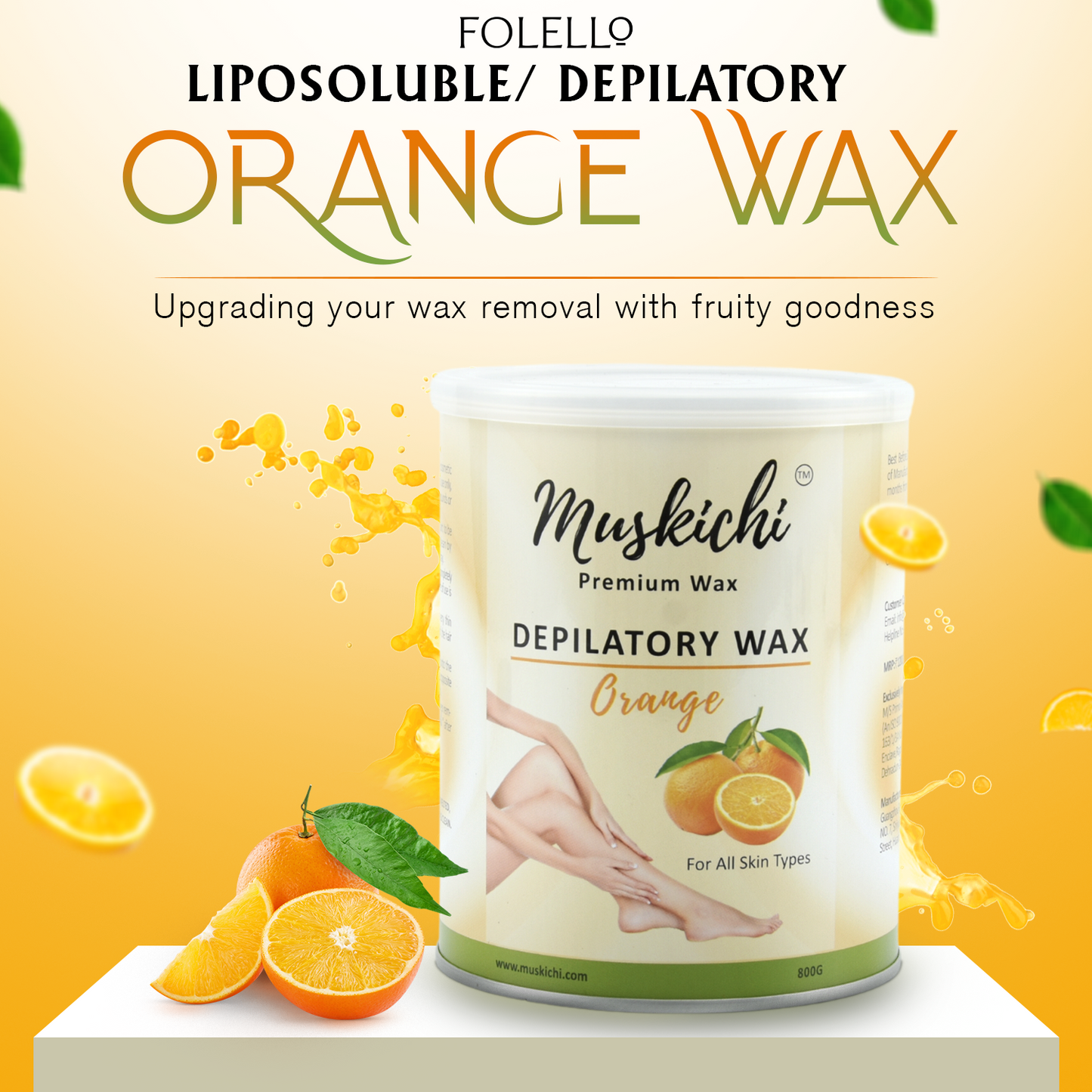 Depilatory Wax Orange - (800gms)