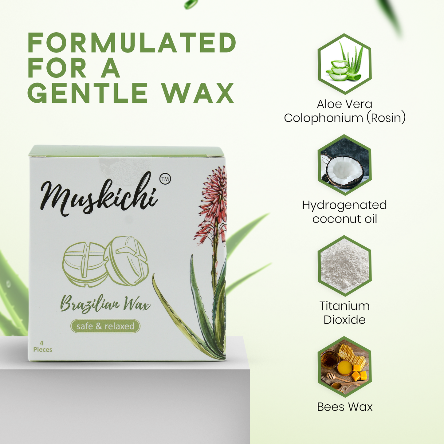 Brazilian Wax - Aloe Vera (200 gms)