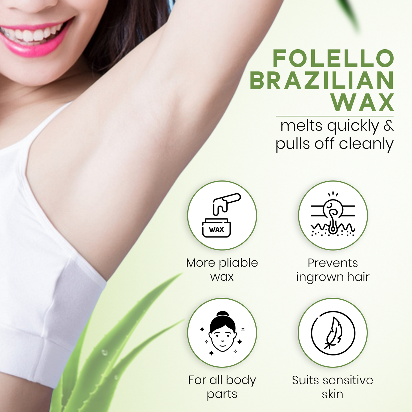 Brazilian Wax - Aloe Vera (200 gms)