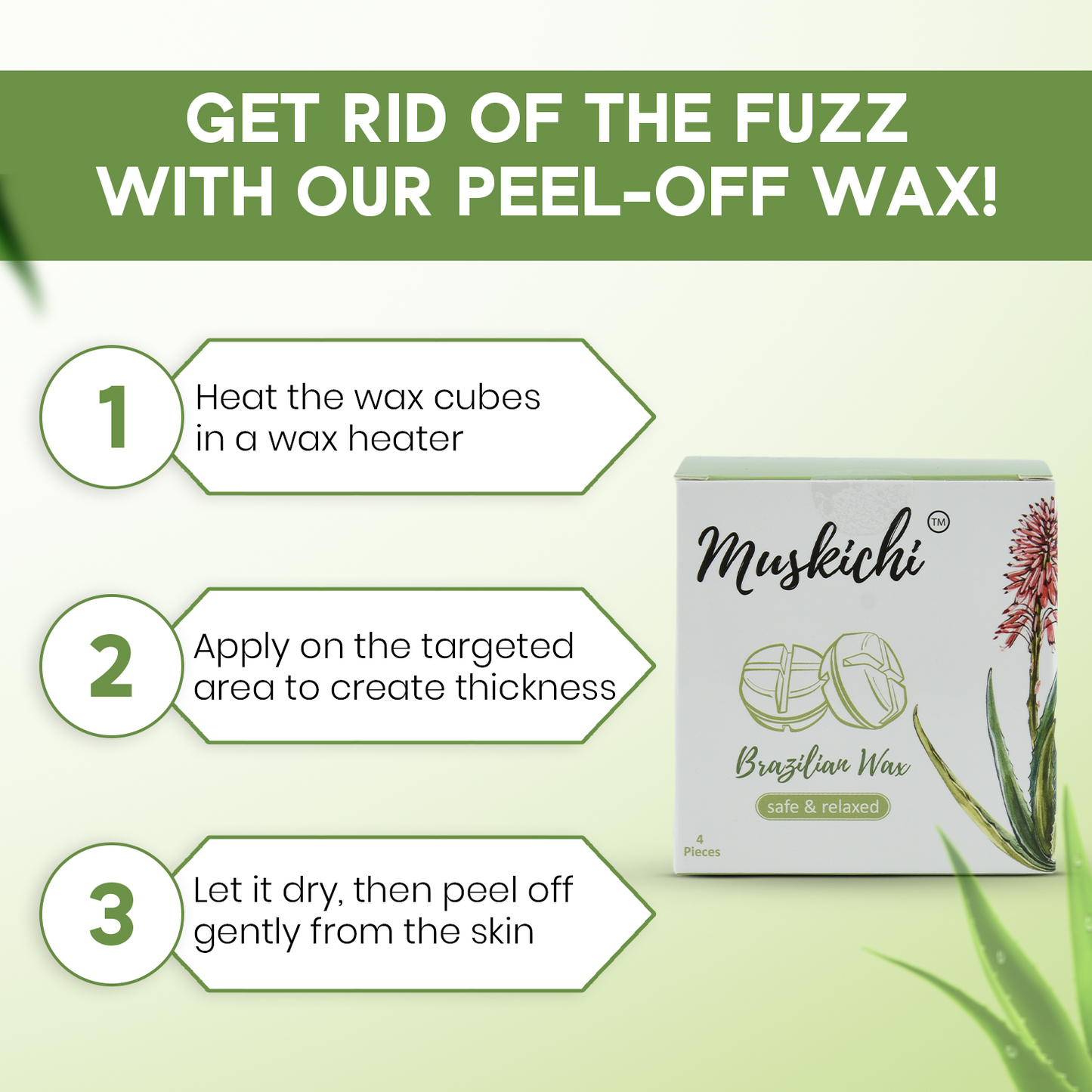 Brazilian Wax - Aloe Vera (200 gms)